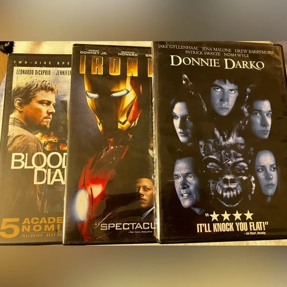 Iron Man, Donnie Darko & Blood Diamond DVDs - Picture 1 of 1